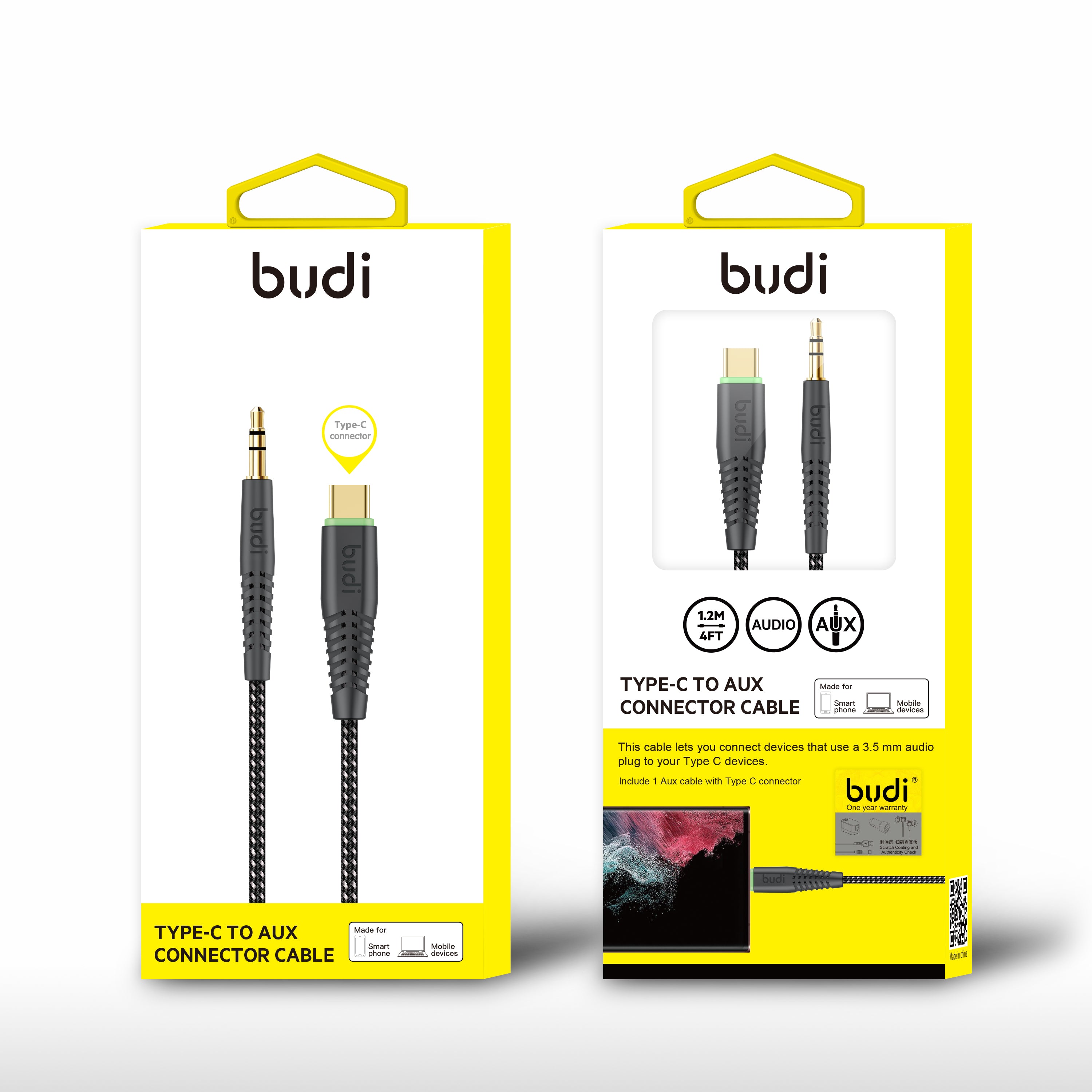 Budi Type c to 3.55mm jack