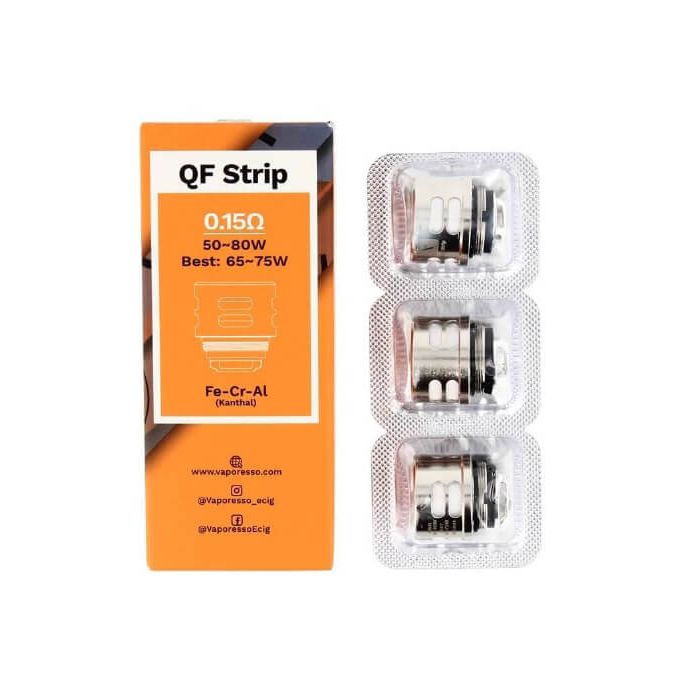 Vaporesso QF Strip 0.15 Coil (Pack of 3)