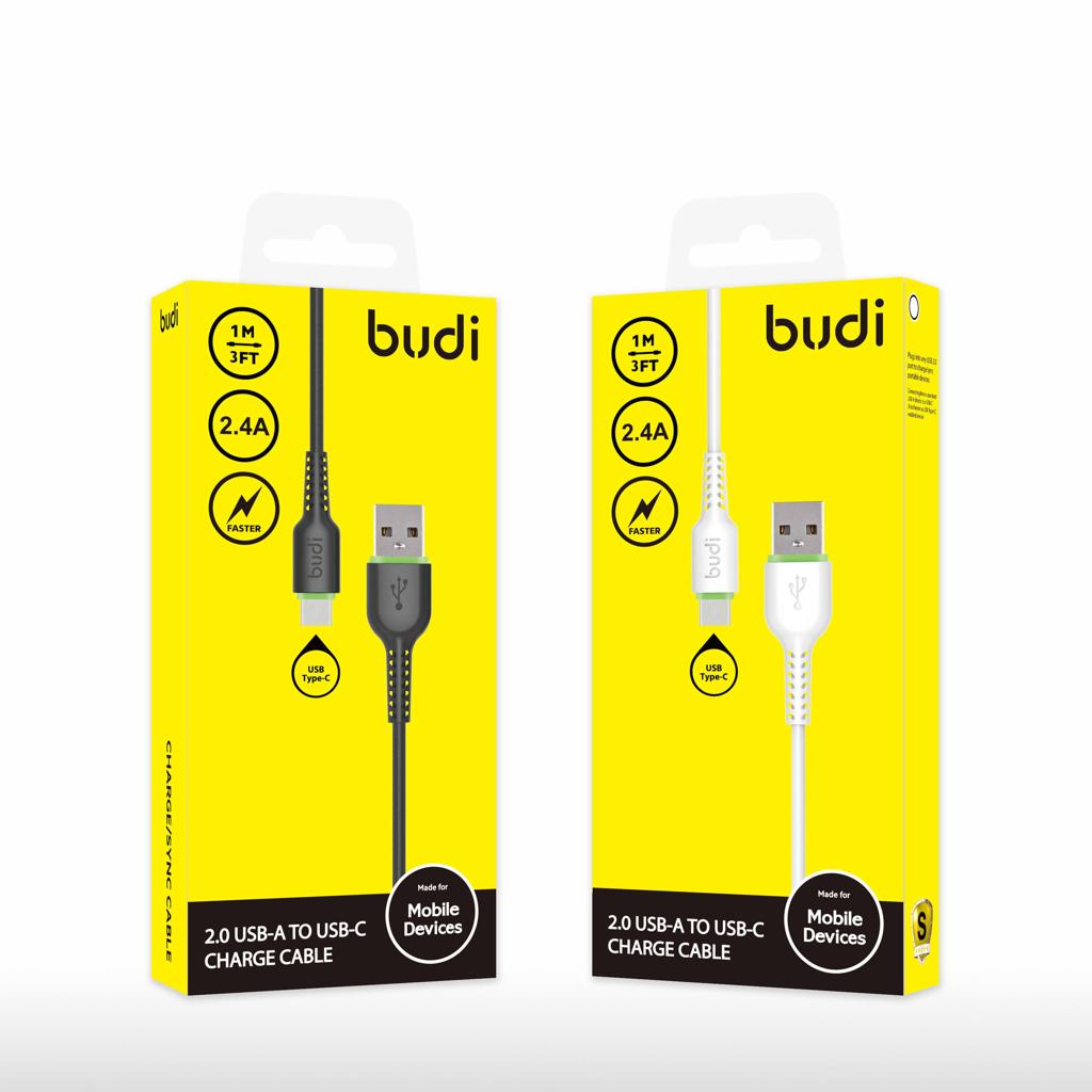 Budi 2.0 USB -A To USB-C Charge Cable