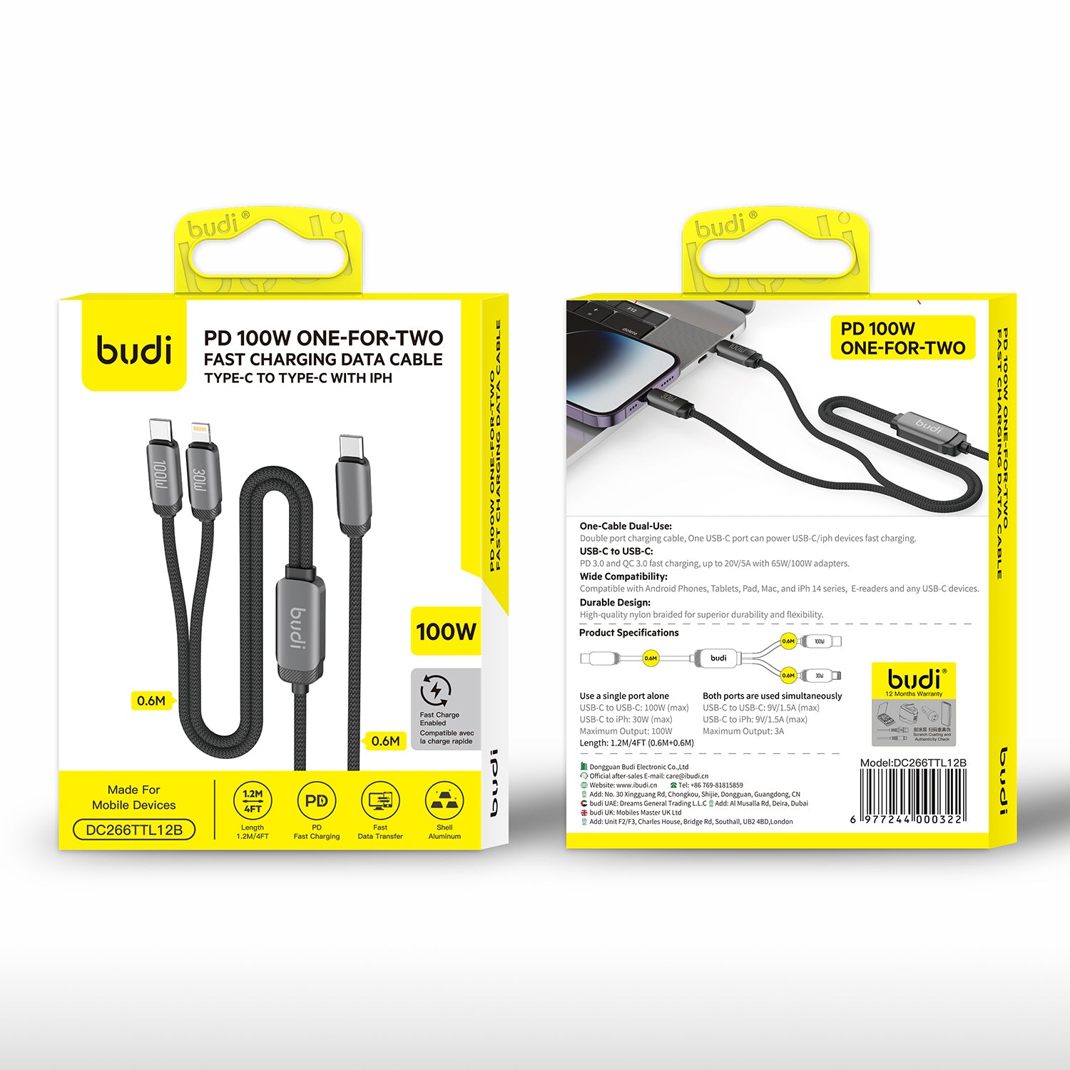 Budi 1.2M 3T.C PD100W Cable