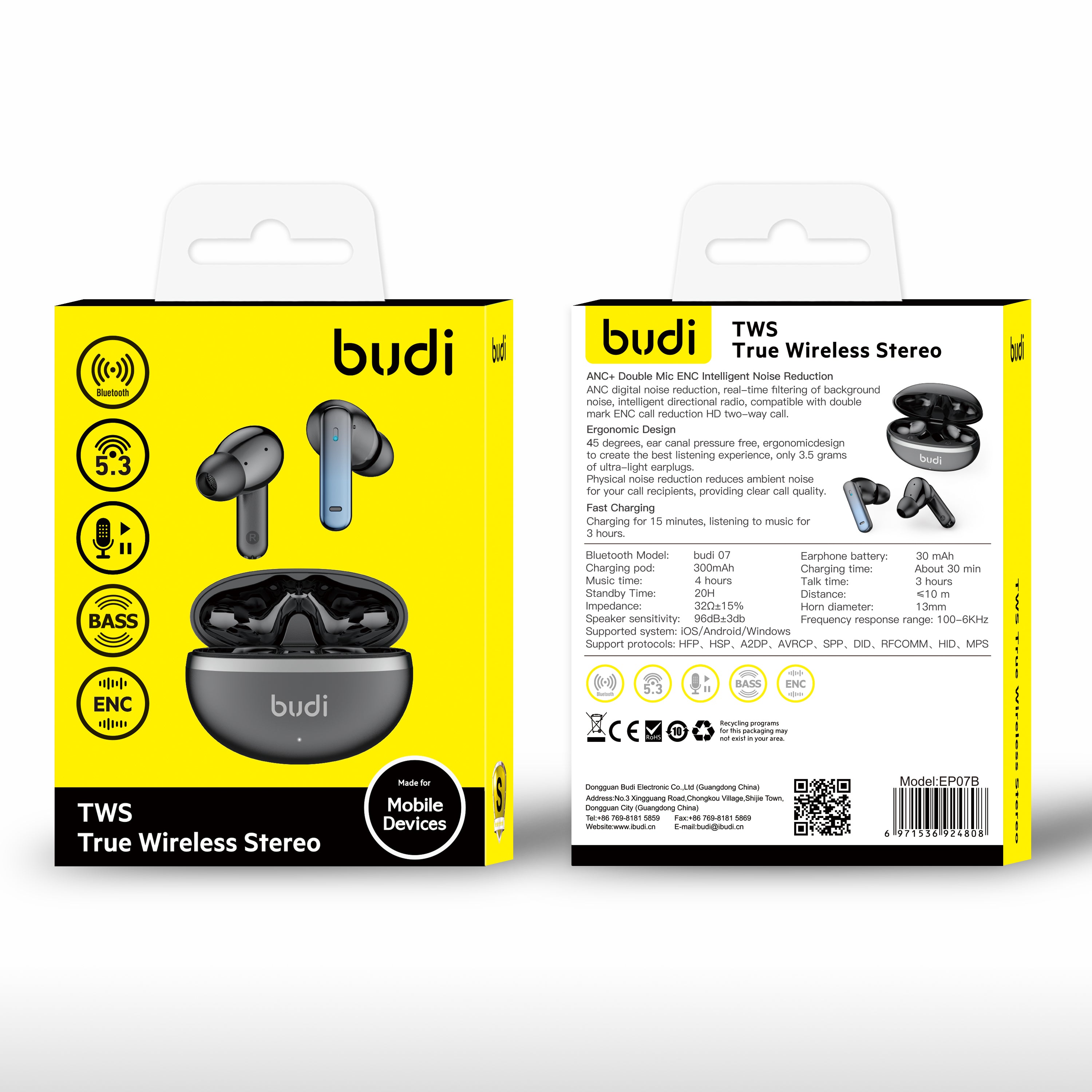 TWS True Wireless Stereo EP07B