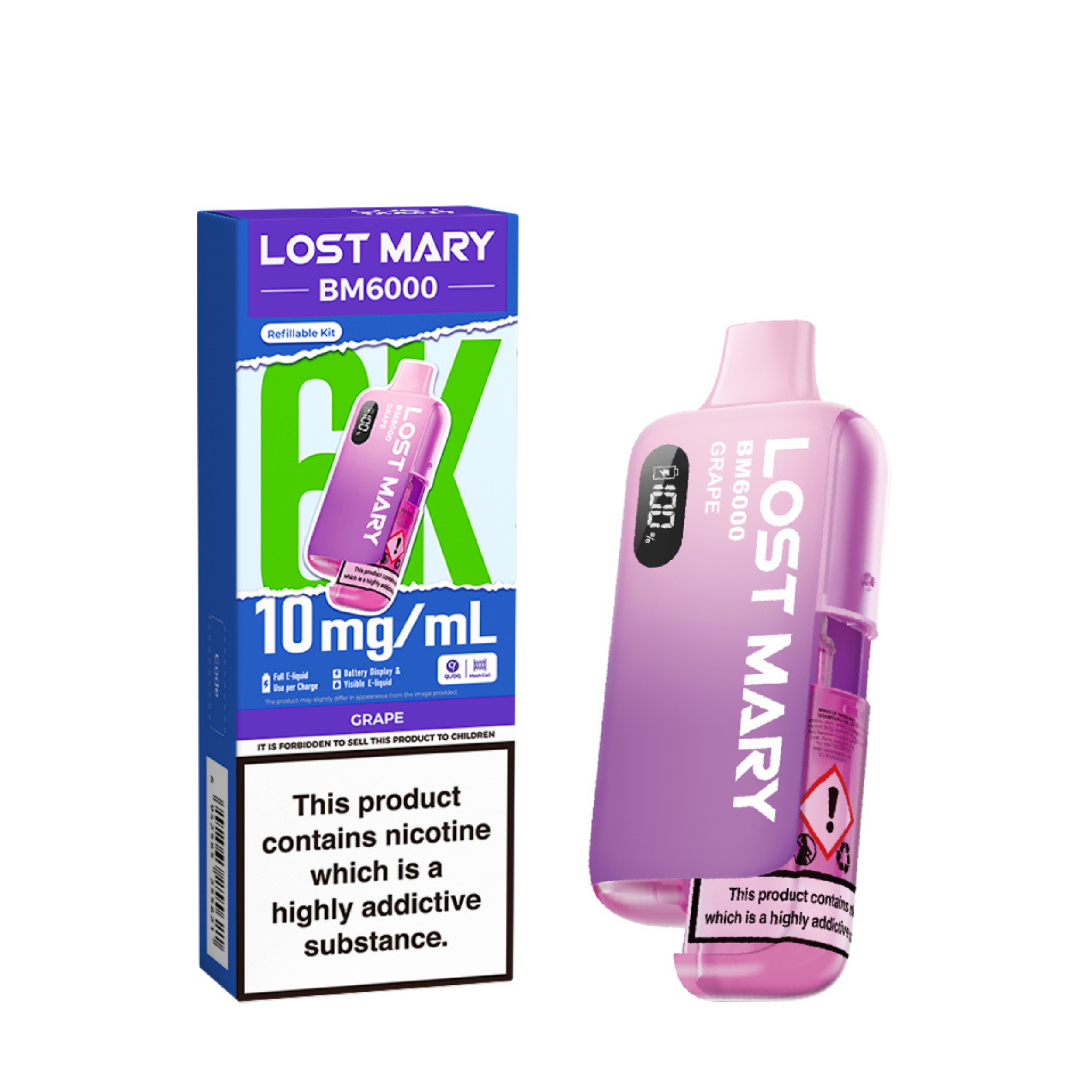 Lost Mary BM6000 Refillable Pod Kit 10mg