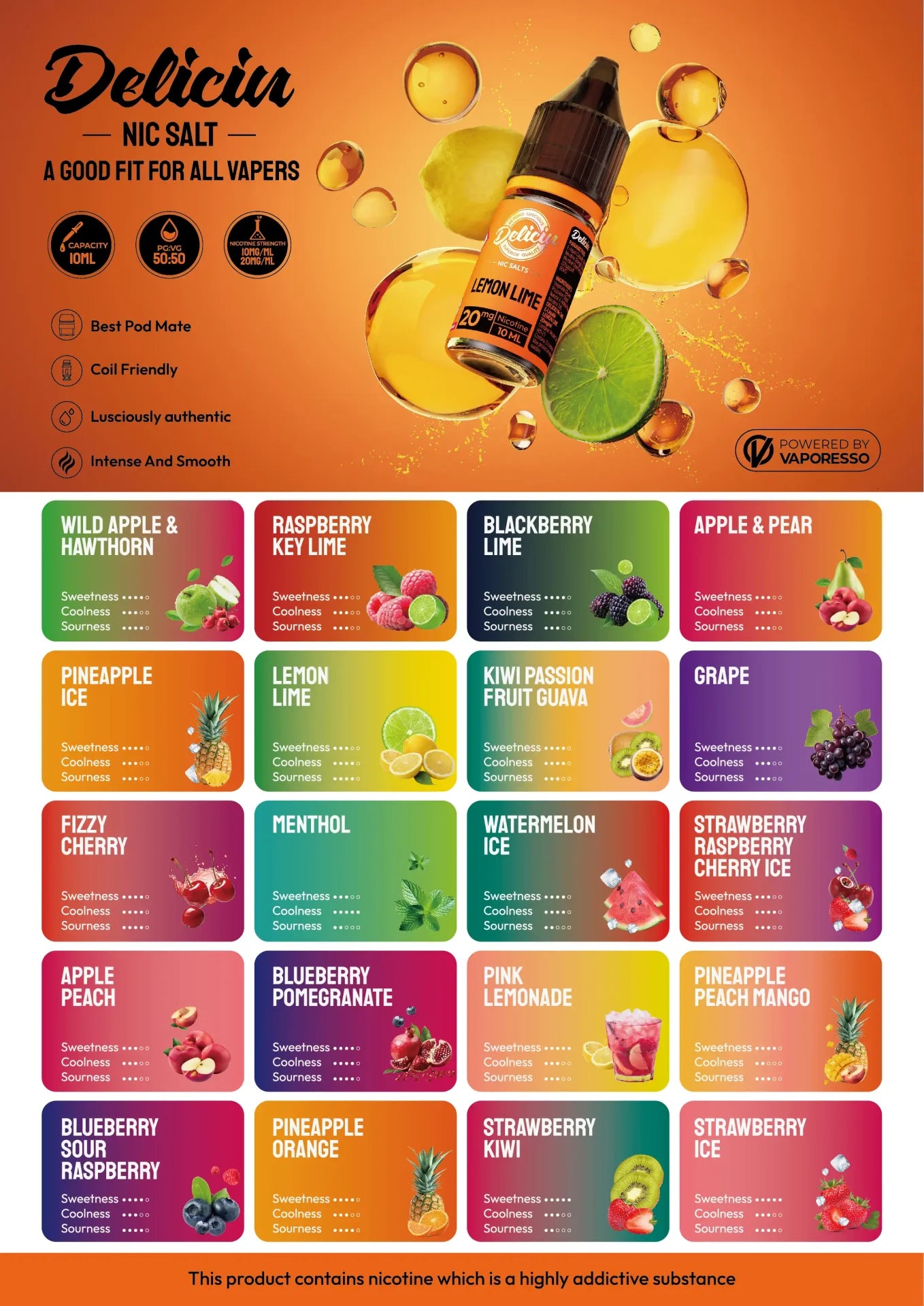Deliciu Nic Salt by Vaporesso 20mg