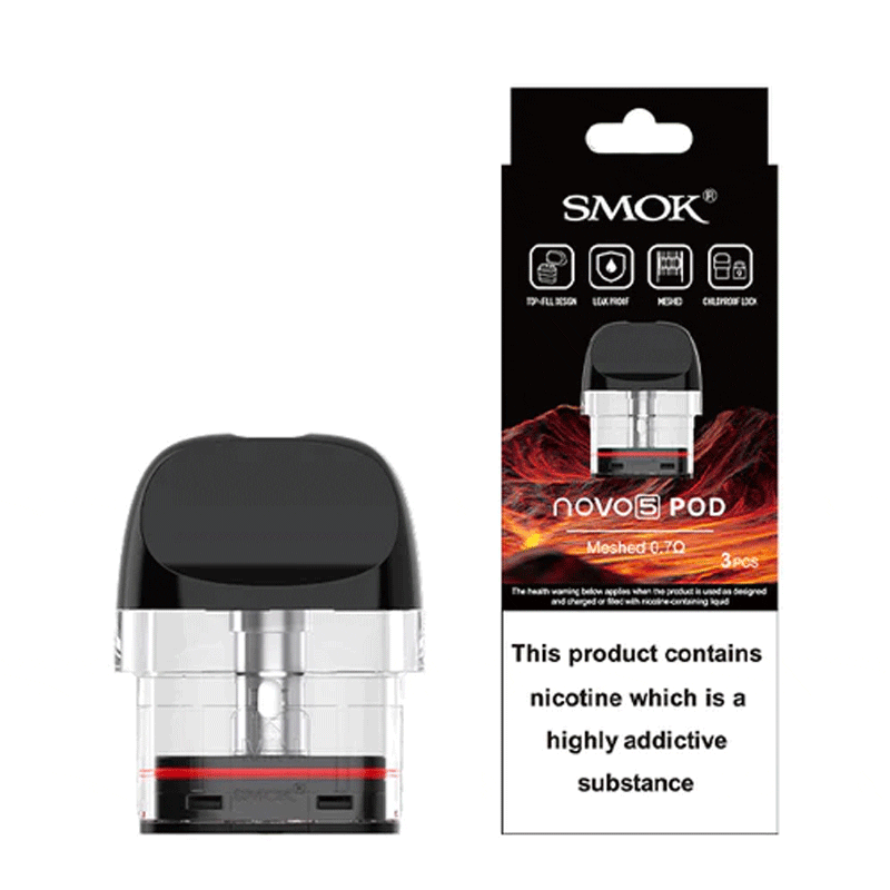 SMOK Novo 5 Replacement Pods 0.7 (Pack of 3)