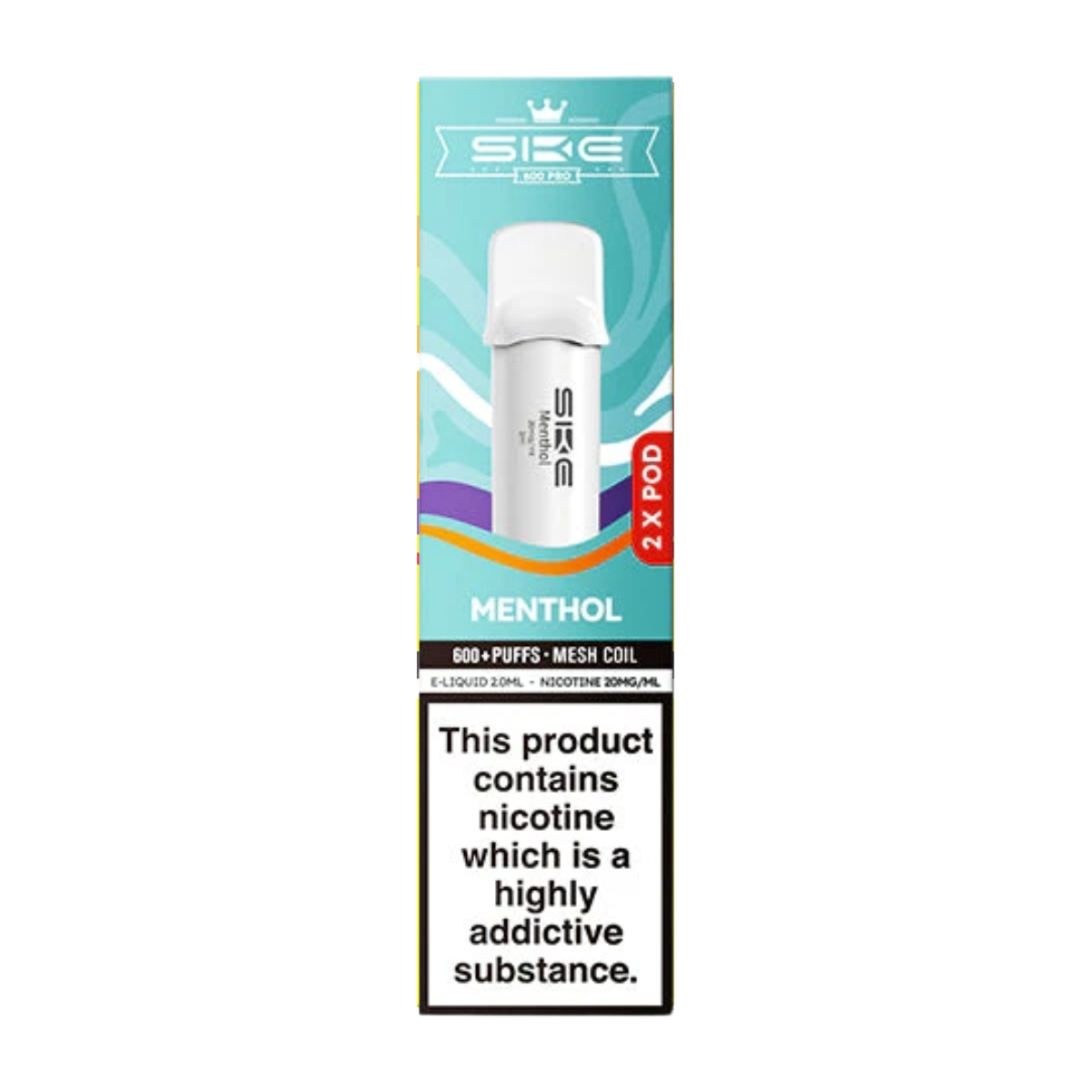 SKE 600 Pro Prefilled Pods (Pack of 2)
