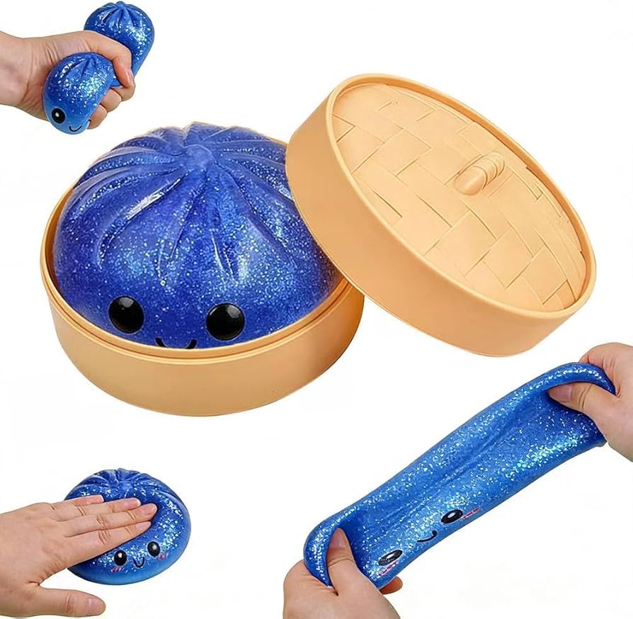 Viral Tik Tik Squeezy Glitter Dumplings (Pack of 12)