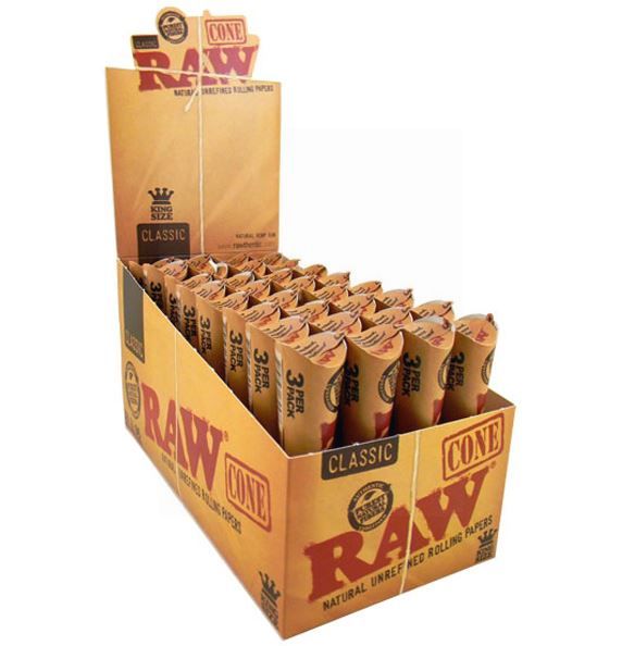 Raw Kingsize Cone 3 Pack (32 Pcs)