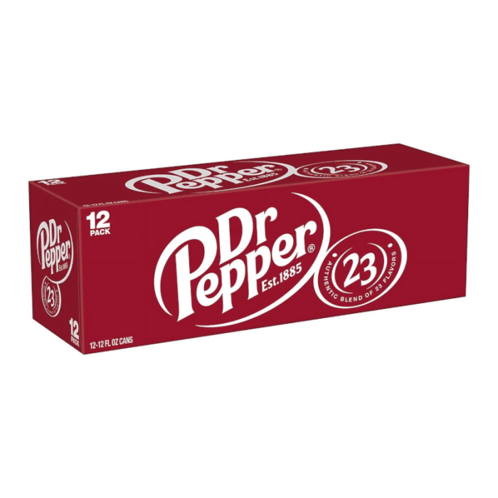Dr Pepper 355ml Cans (USA) (12 Pcs)