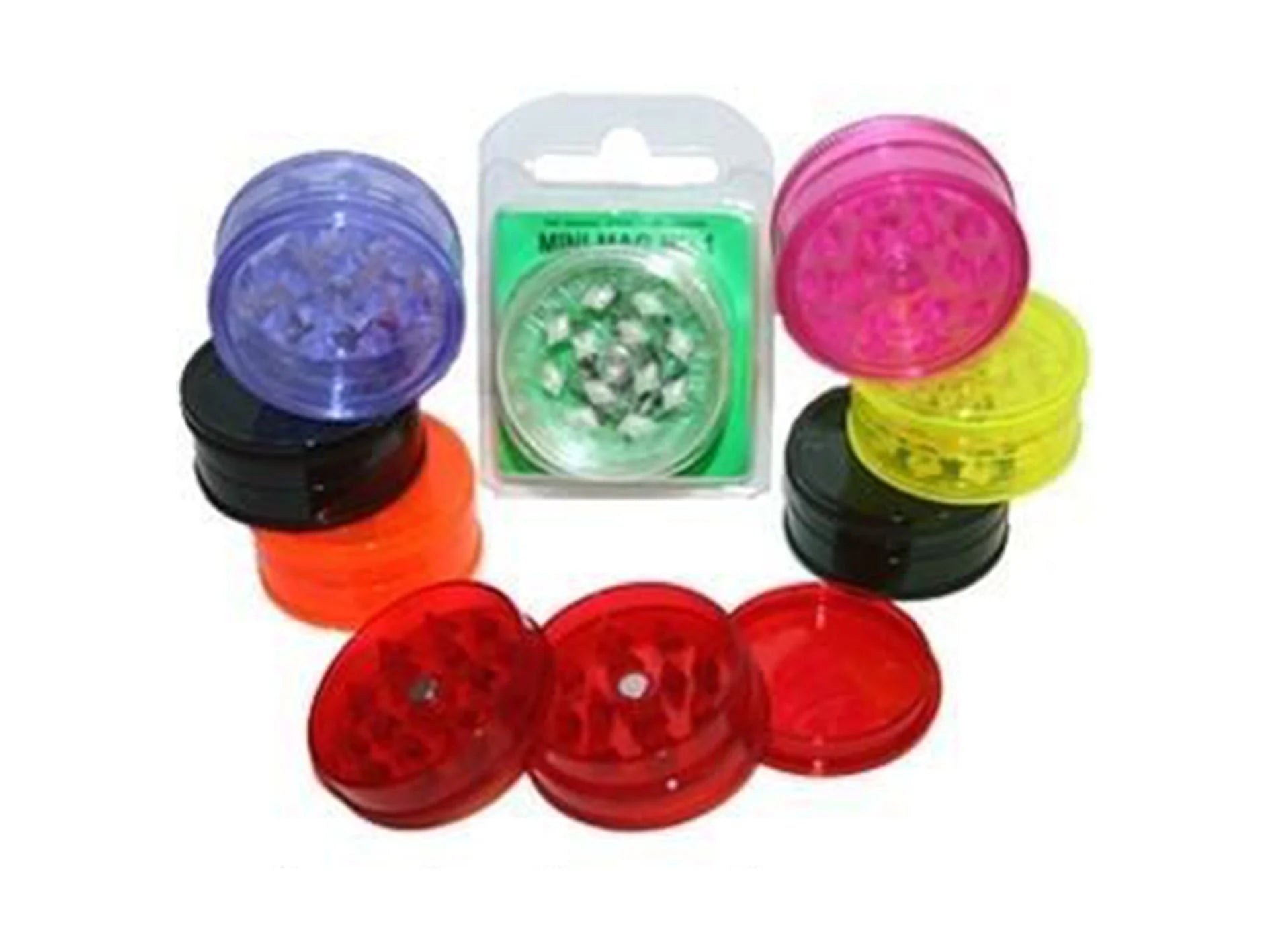 Mini Mag No 1 Plastic Grinders (Box of 12)