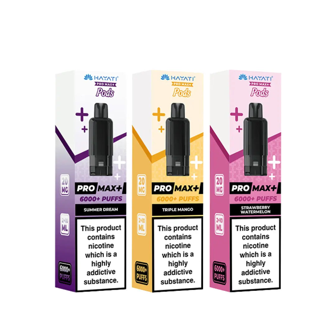 hayati pro max vape 6000 puffs Hayati Pro Max+ 6000 Prefilled Pod Vape Kit
