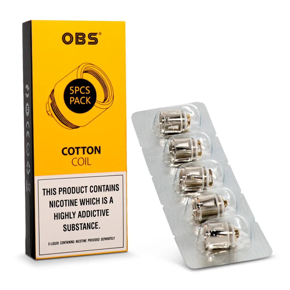 OBC Cotton N/S Coils (Pack of 5)
