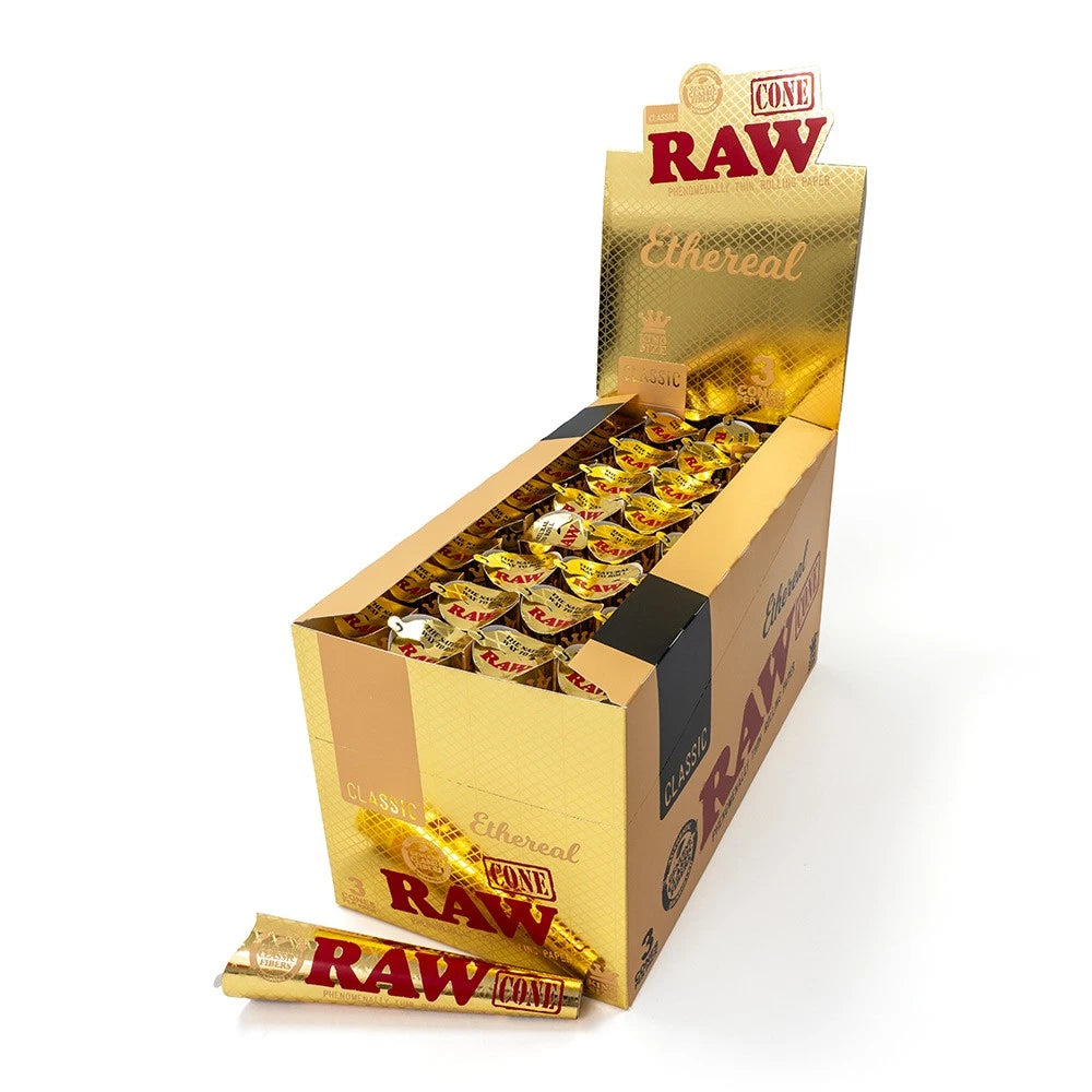 Raw Kingsize Cone Ethereal 3 Pack (32 Pcs)