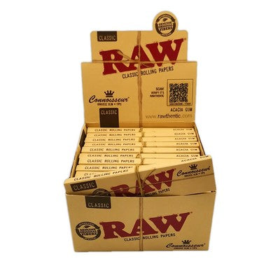 Raw Classic Connoisseur Kingsize Slim & Tips (24 Pcs)