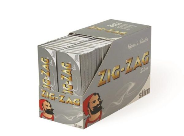 Zig-Zag Silver Slim Rolling Papers (50 Booklets)