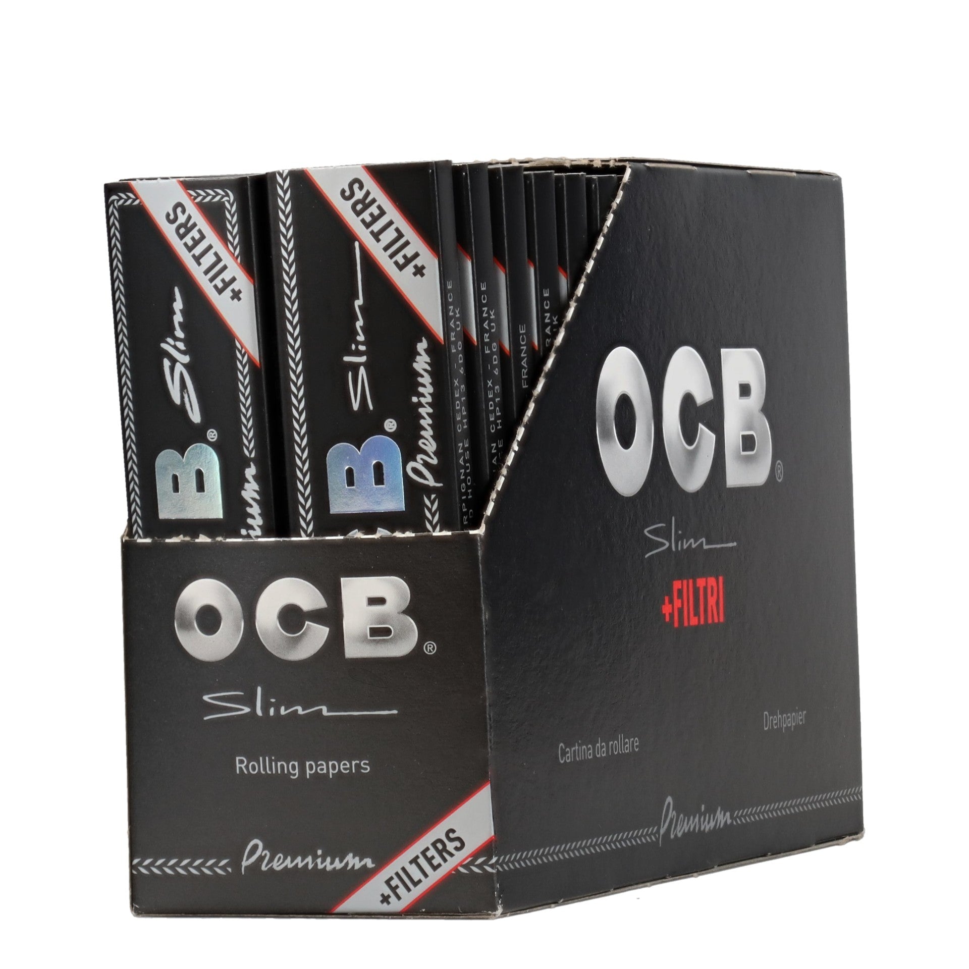 OCB Premium Slim with Tips (Pack of 32)