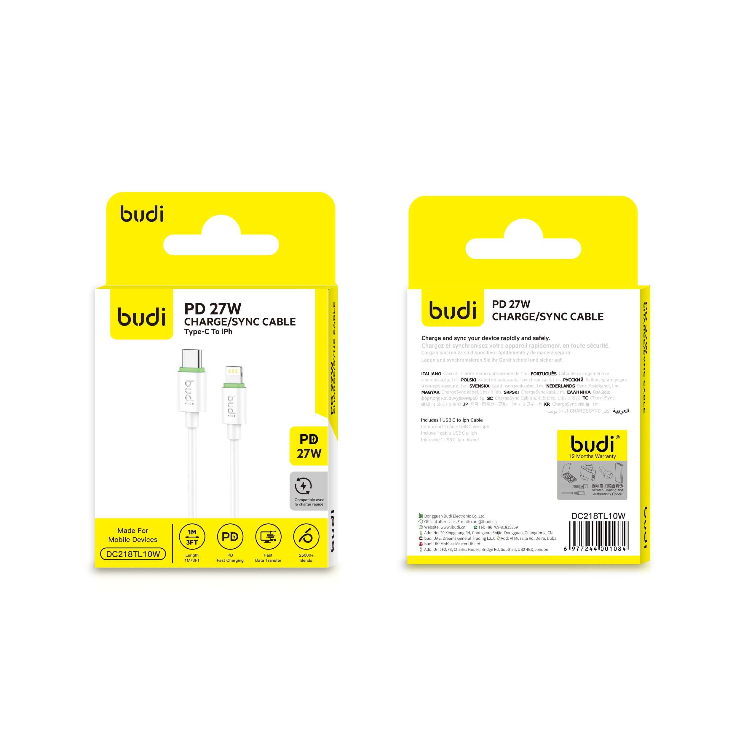 1M C-L PD27W Cable   DC218TL10W