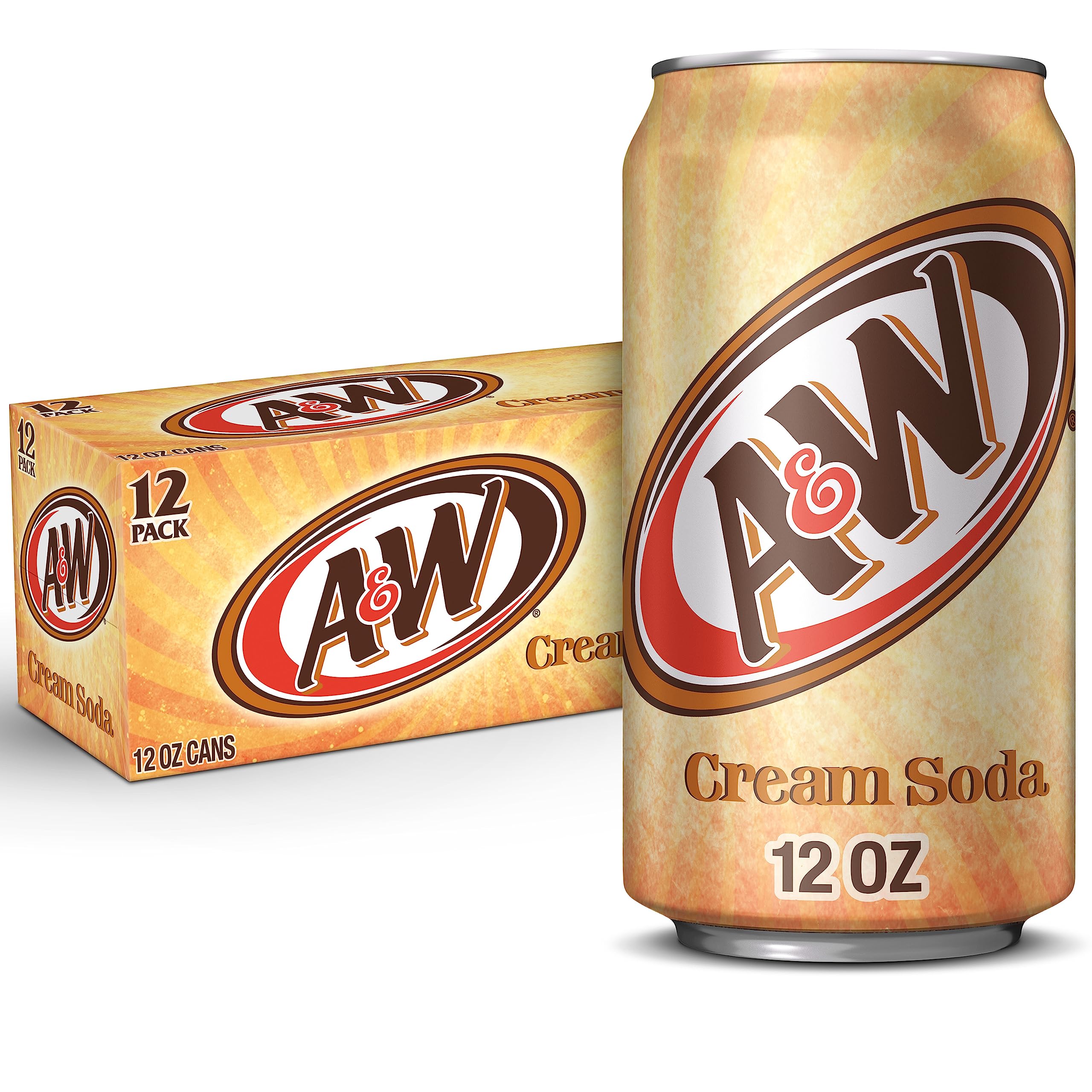 A & W Cream Soda Cans 355ml (12 Pcs)