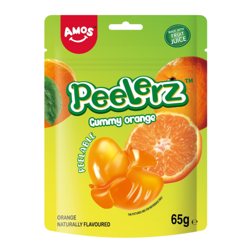 Amos Peelerz Gummy  (1 x 12 Packs) 65g