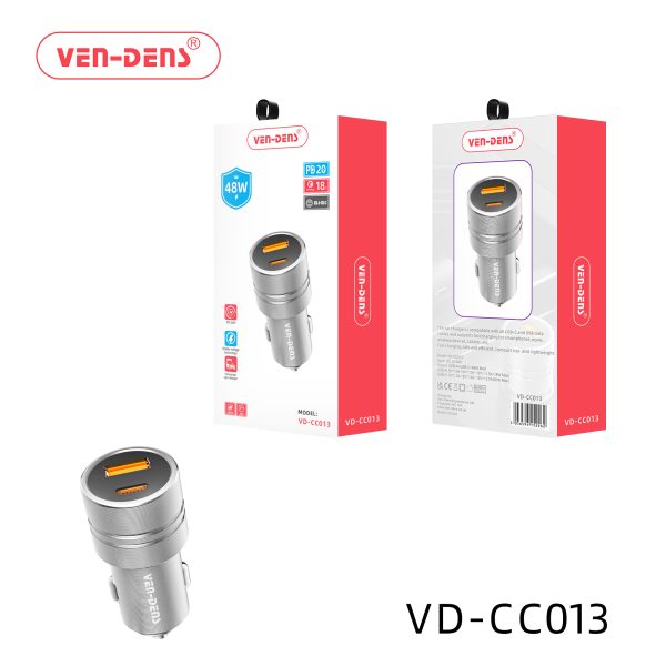 Ven-Dens 48w Dual Port Car Charger