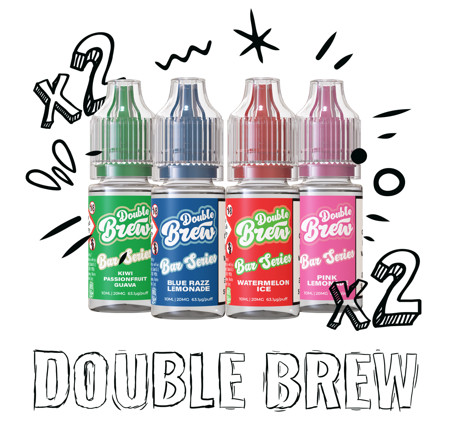 Double Brew Nic Salts 10ml - 20mg