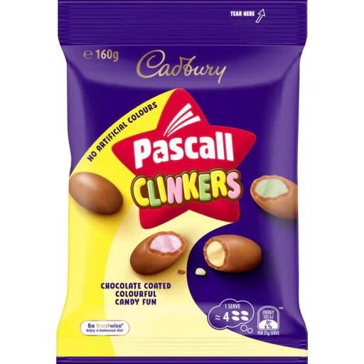 Cadbury Pascall Clinkers 160g (Pack of 18) - RRP £9.95