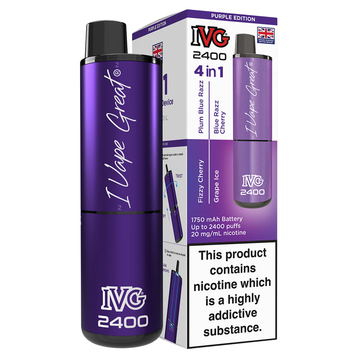 IVG 2400 Rechargeable Vape Kit