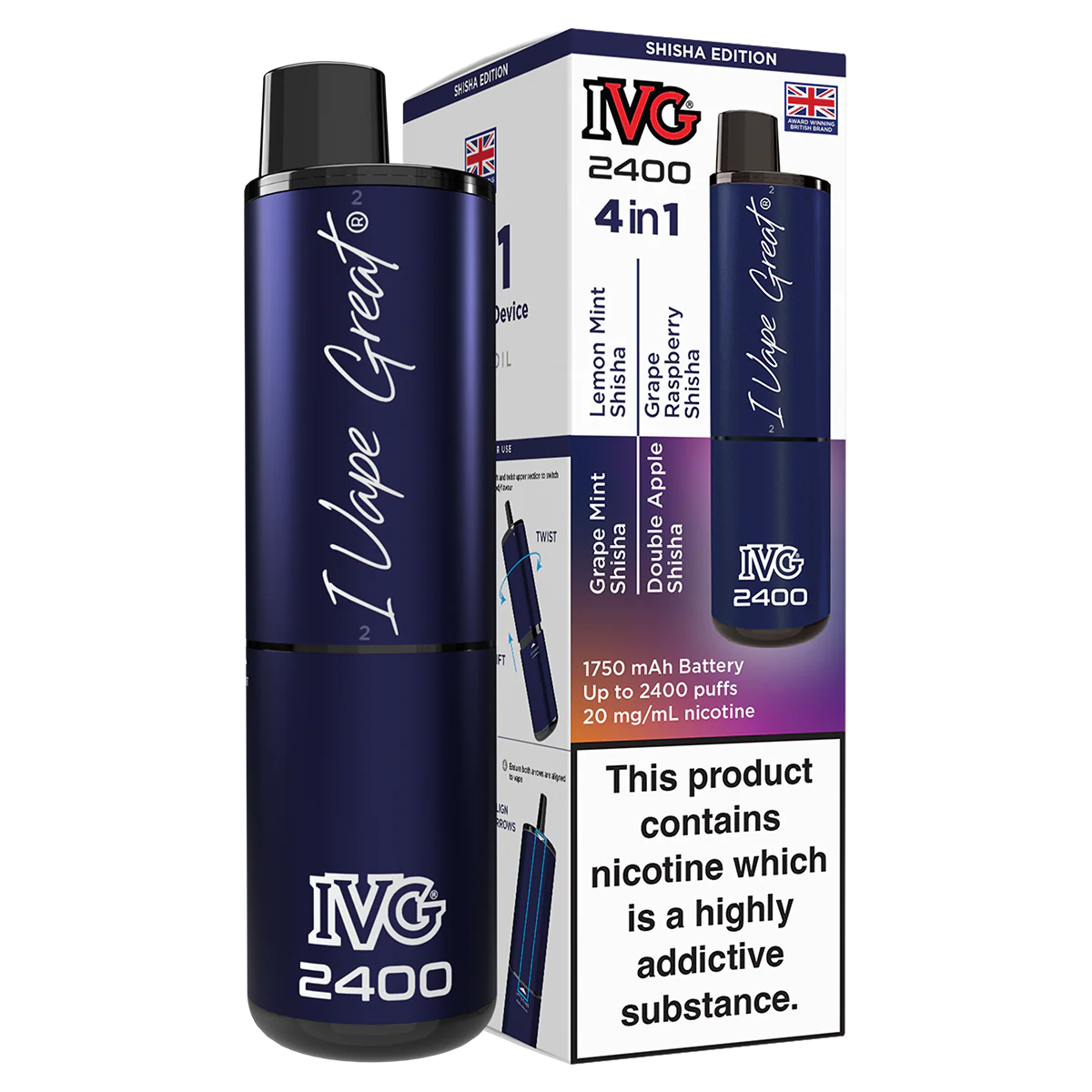 IVG 2400 Rechargeable Vape Kit