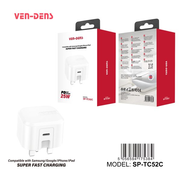 Ven-Dens Super Fast Charging PD 25W