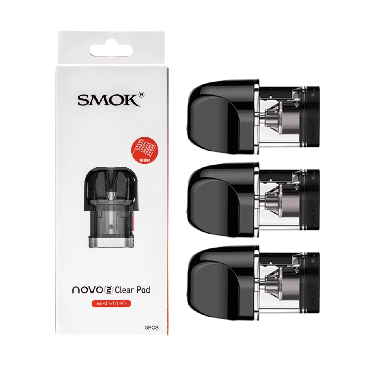 Smok Novo 2 Clear Pod 0.9Ohm (Pack of 3)