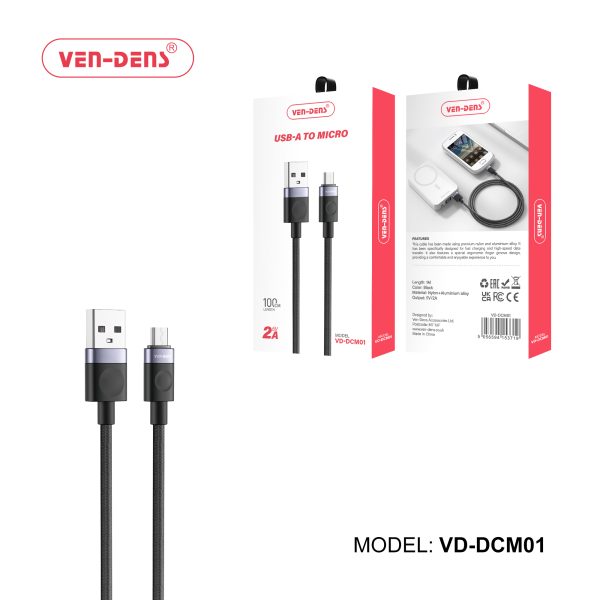 Ven-Den  2A 5V Charging Cable USB A To Micro USB Cable