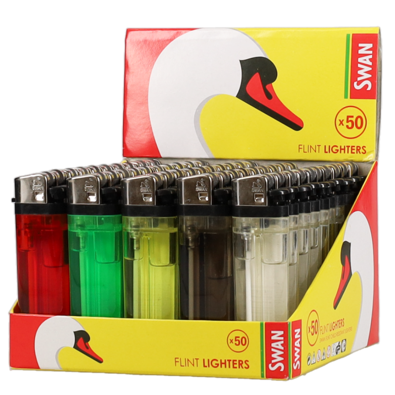 Swan Flint Lighters 50Pcs