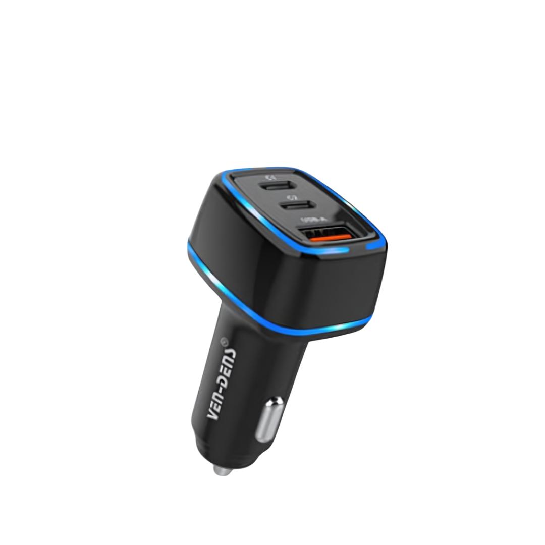 Ven-Dens Three USB Car Charger